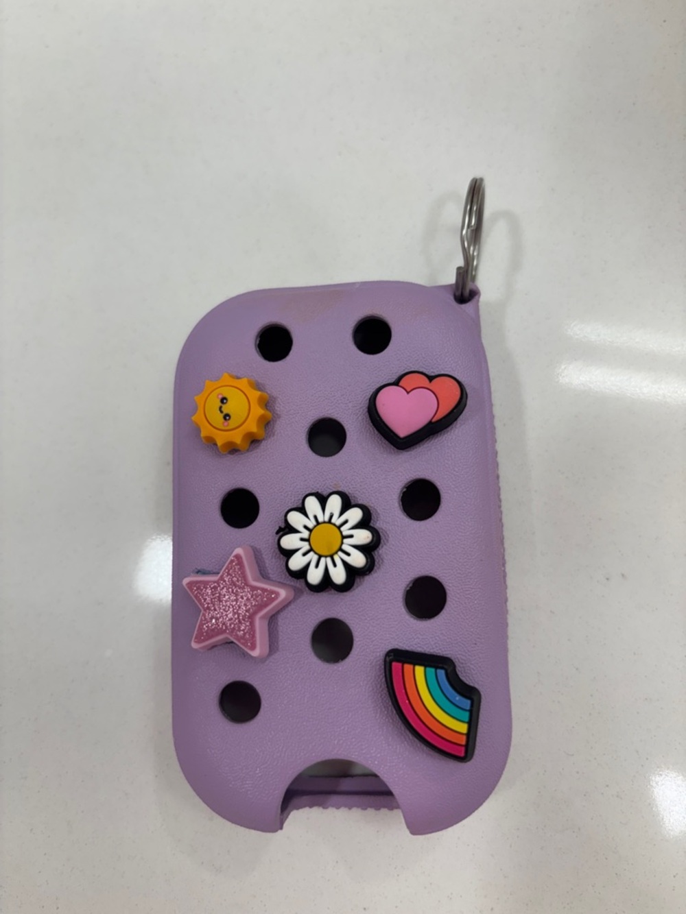 Touchland Crocs Blue Hand Sanitizer Case with Jibbitz Charms